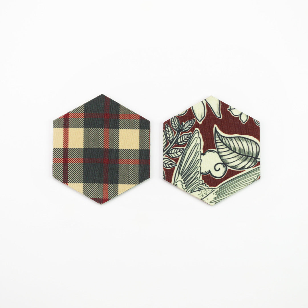 Hexagonal Coasters - Scottish Pride