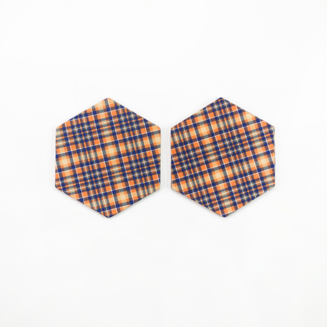 Hexagonal Coasters - Scottish Pride