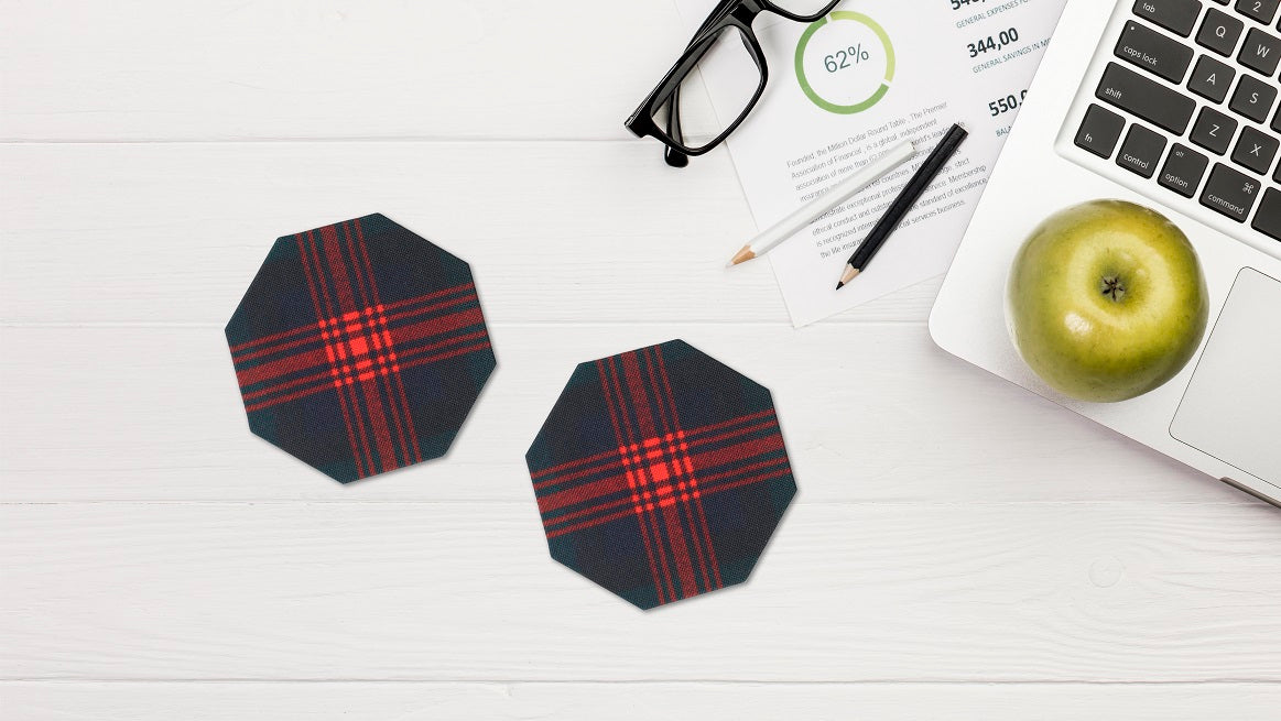 Octagonal Coasters - Royal Scottish