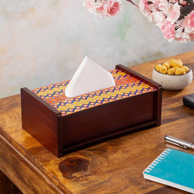 Tissue Box - Dazzling Ikat