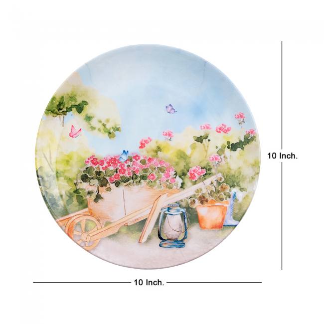 Decorative Wall Plate - A Homely Garden