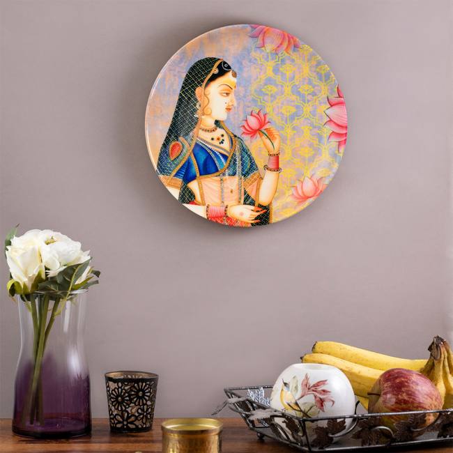 Decorative Wall Plate - Royal Mughal Queen Mumtaz