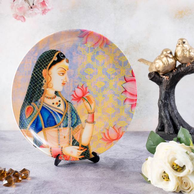 Decorative Wall Plate - Royal Mughal Queen Mumtaz