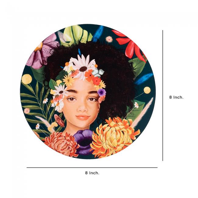 Wooden Coasters (Set of 2) - Blooming Beauty
