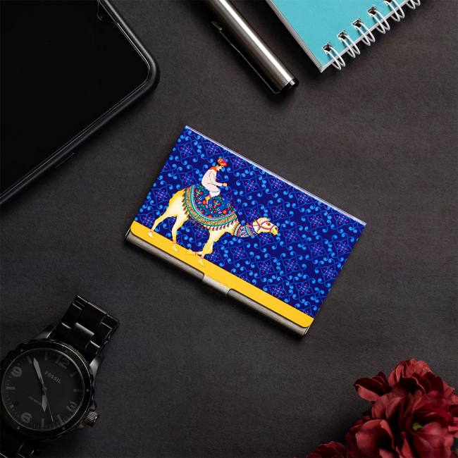 Visiting Card Holder - Camel Glory