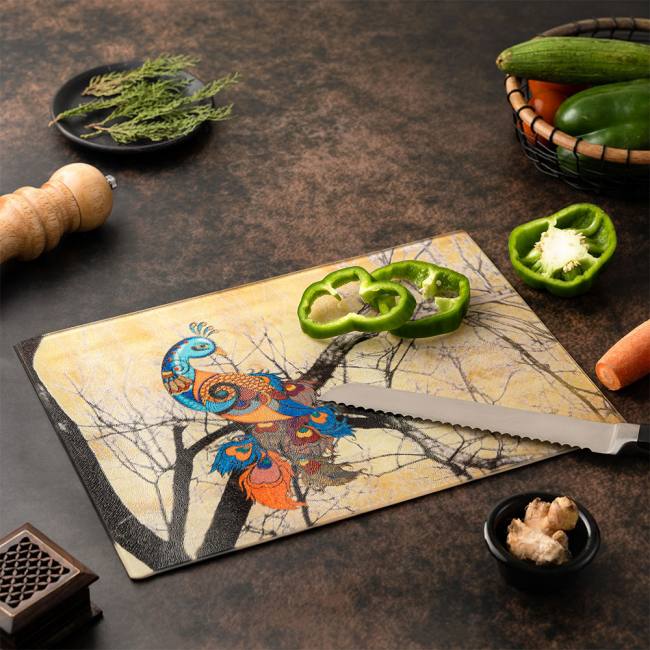 Chopping Board - Charismatic Peacock