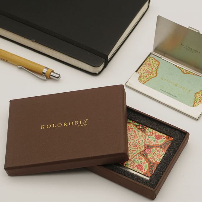 Visiting Card Holder - Dazzling Ikat