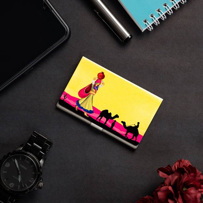 Visiting Card Holder - Camel Glory