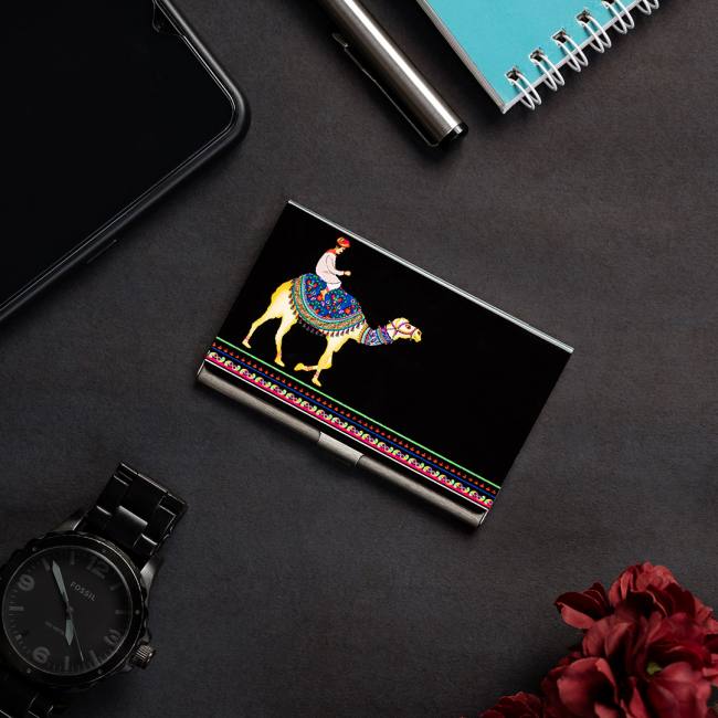 Visiting Card Holder - Camel Glory