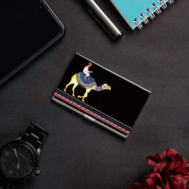 Visiting Card Holder - Camel Glory