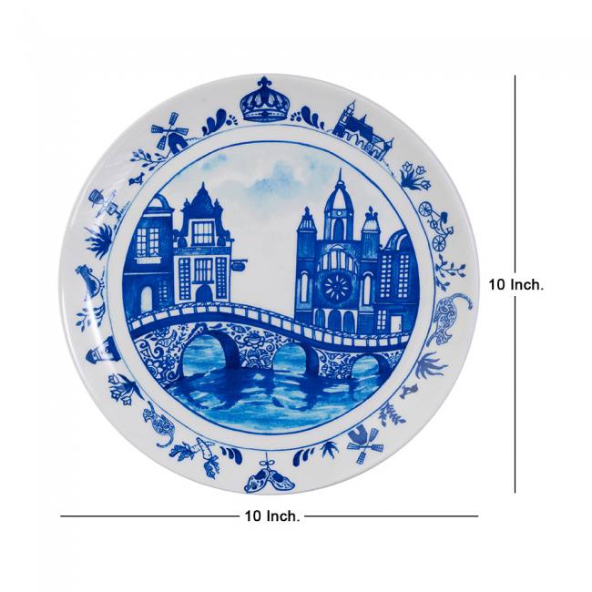 Decorative Wall Plate Combo (Set of 6) - Dutch Blue Pottery