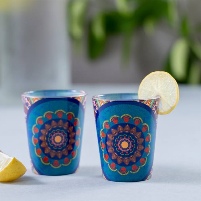 Glass Shot Glasses - Egyptian Tranquility