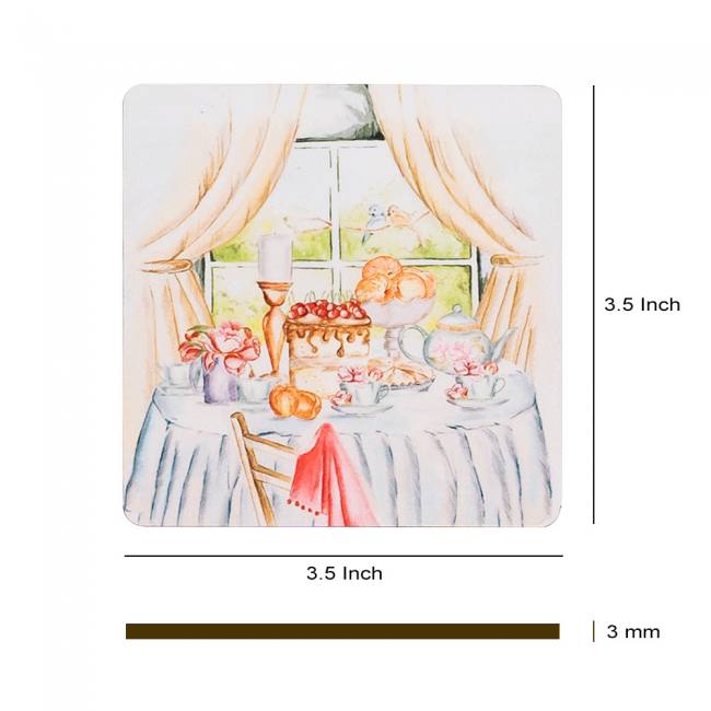 Wooden Coasters (Set of 4) - English Tales