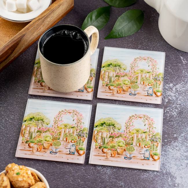 Glass Coasters (Set of 4) - English Tales