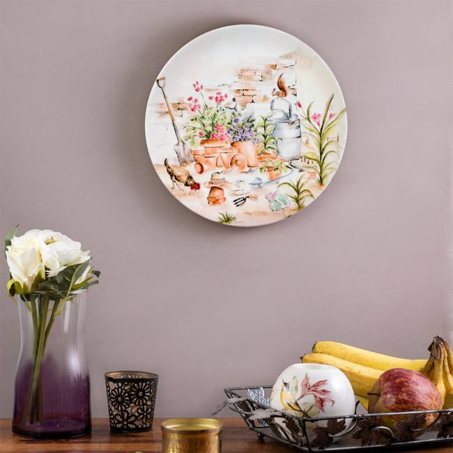 Decorative Wall Plate - English Garden