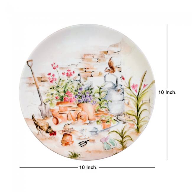 Decorative Wall Plate - English Garden