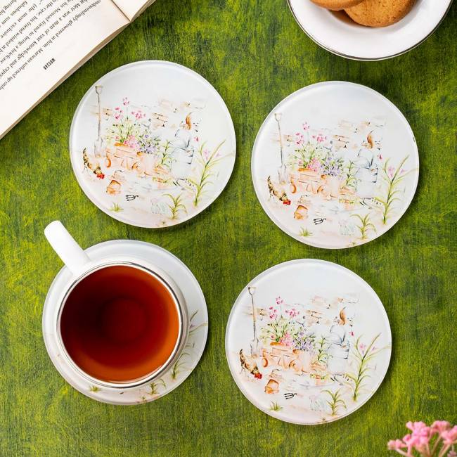 Glass Coasters (Set of 4) - English Tales