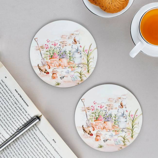 Wooden Coasters (Set of 2) - English Tales