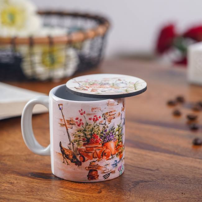 Espresso Mug with Coaster - English Tales