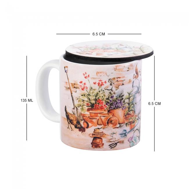 Espresso Mug with Coaster - English Tales