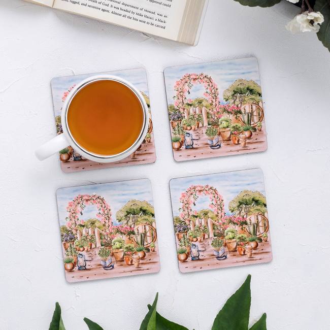 Wooden Coasters (Set of 4) - English Tales