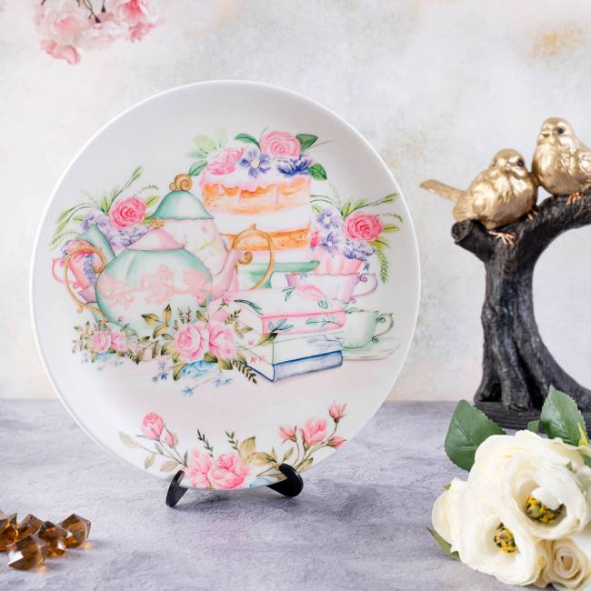 Decorative Wall Plate - Old English Garden Parties