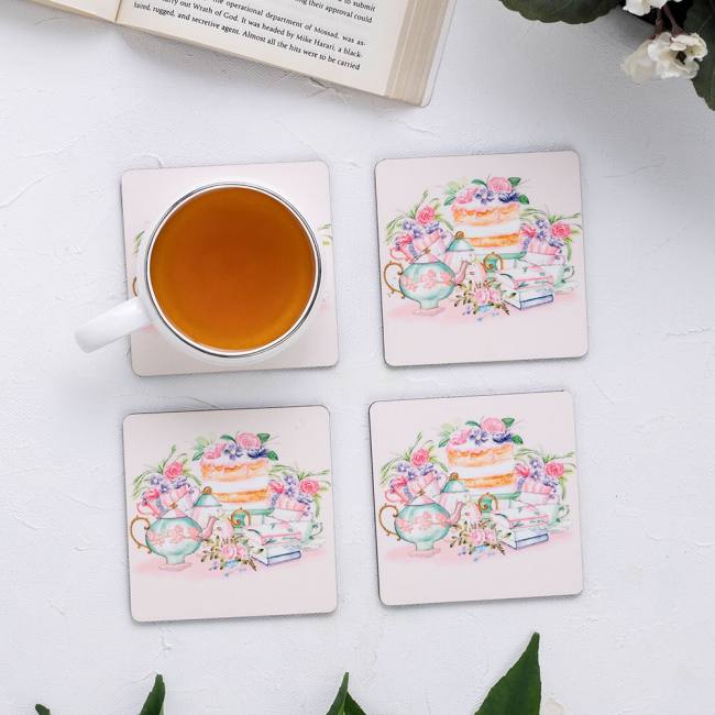 Wooden Coasters (Set of 4) - English Tales