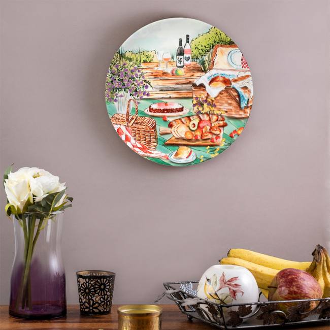 Decorative Wall Plate - English Theme Breakfast