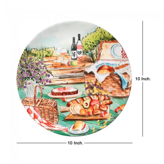 Decorative Wall Plate - English Theme Breakfast
