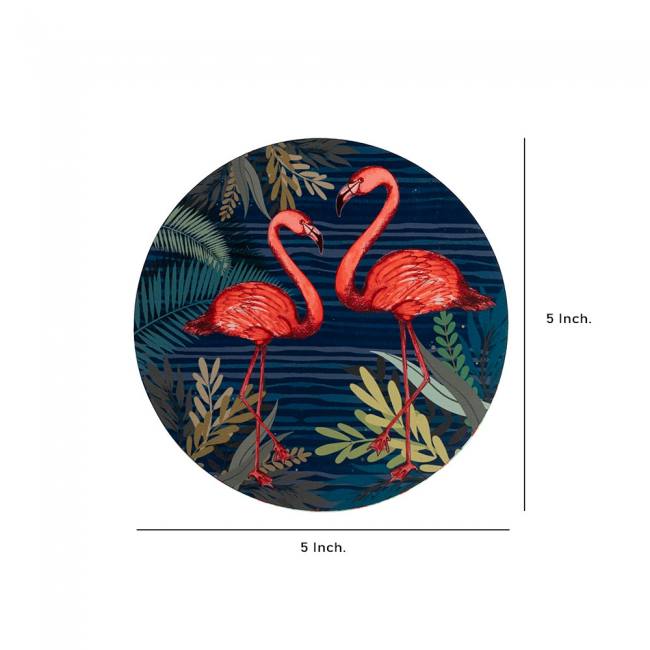 Wooden Coasters (Set of 2) - Tropical Lush