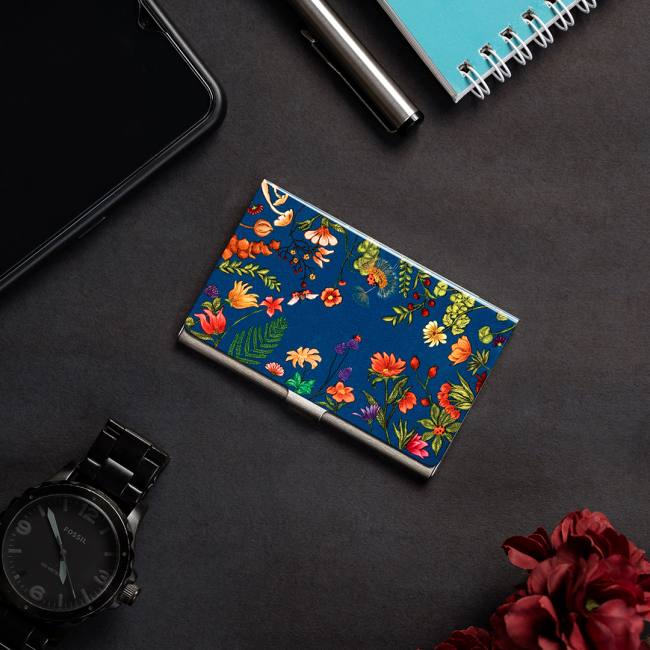 Visiting Card Holder - Floral Bliss