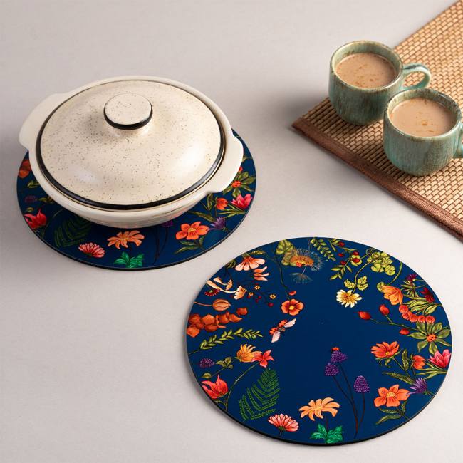 Wooden Coasters - Floral Bliss