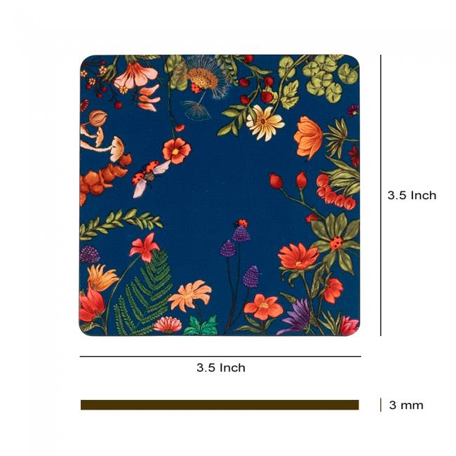 Wooden Coasters - Floral Bliss