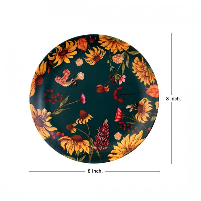 Decorative Wall Plates Combo (Set of 2) - Floral Bliss