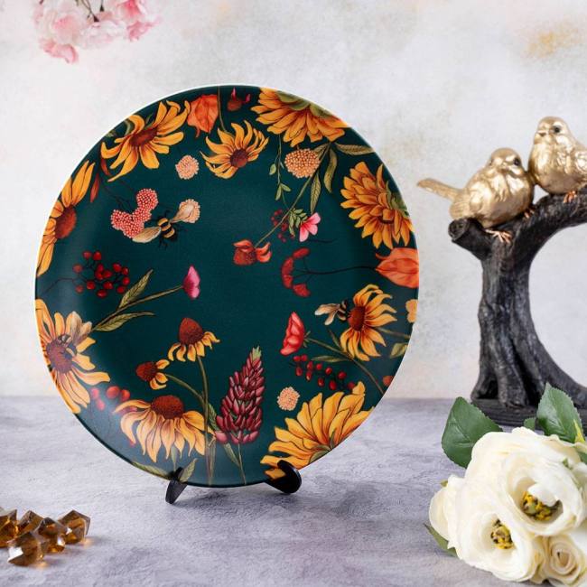 Decorative Wall Plate - Floral Bliss