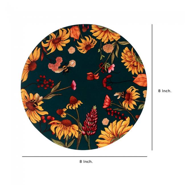 Wooden Coasters - Floral Bliss