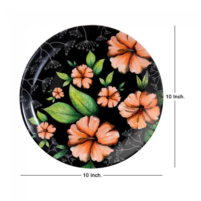 Decorative Wall Plate - Hibiscus Floral Passion