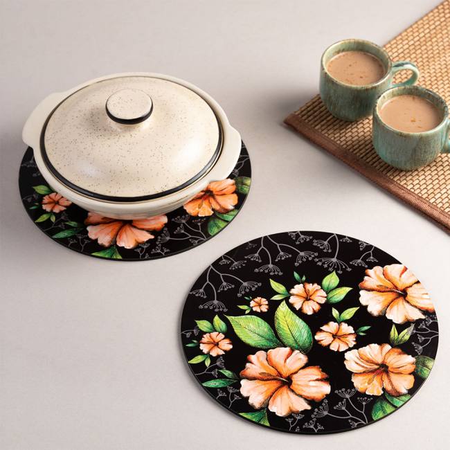 Wooden Coasters (Set of 2)- Pastel Passion