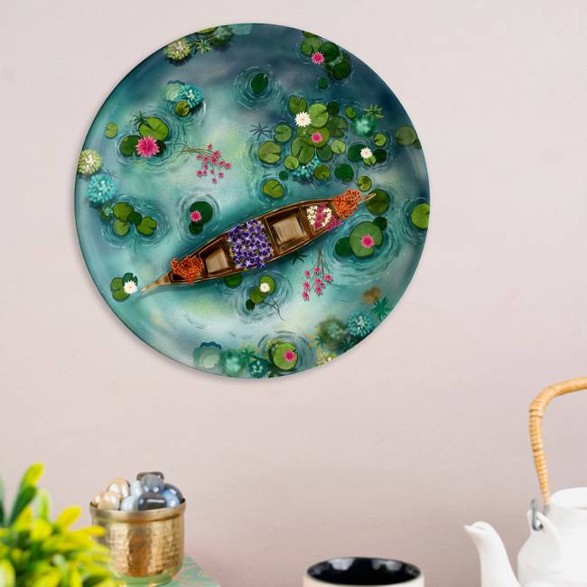 Decorative Wall Plate - Water Boat
