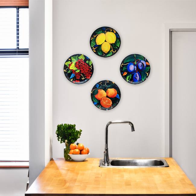Decorative Wall Plates Combo (Set of 4) - Fruti d Italia