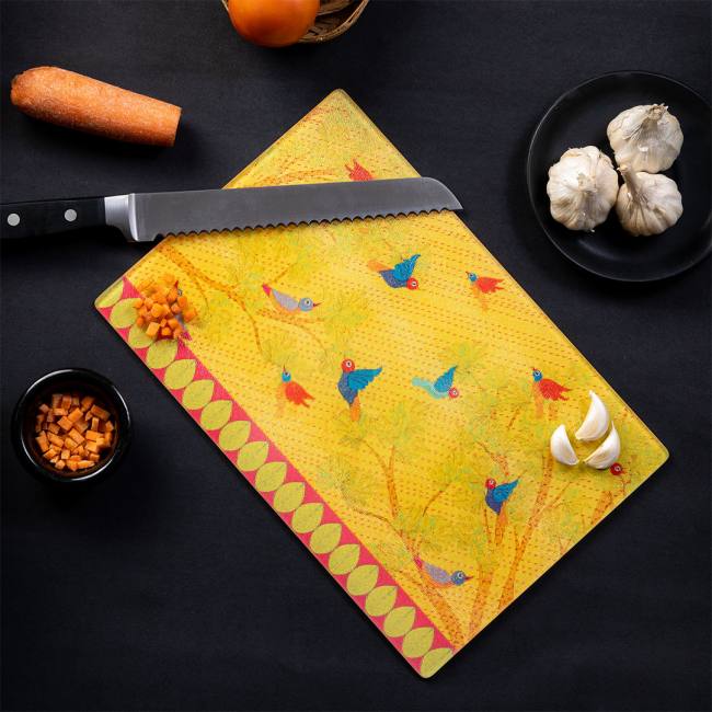 Chopping Board - Gond Art