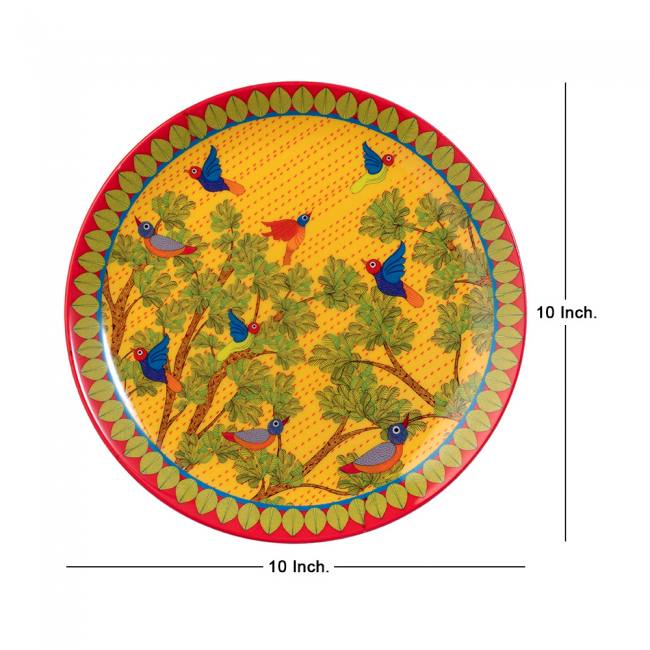 Decorative Wall Plate - Gond Art