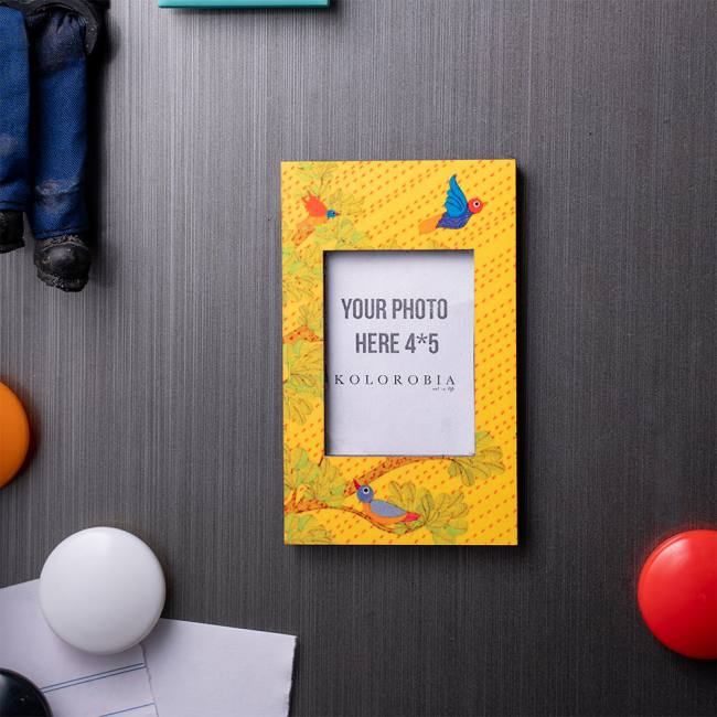 Mini Magnetic Photo Frame - Gond Art