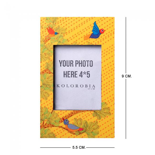 Mini Magnetic Photo Frame - Gond Art