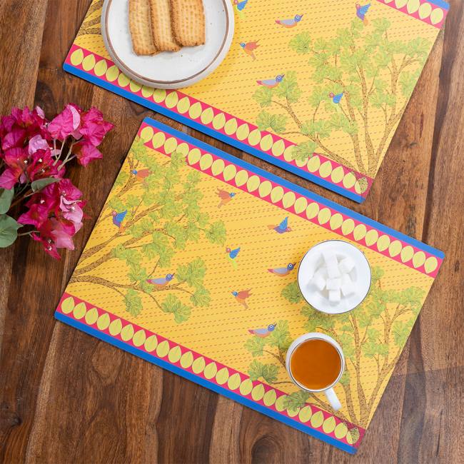 Wooden Placemats - Gond Art (Set of 2)