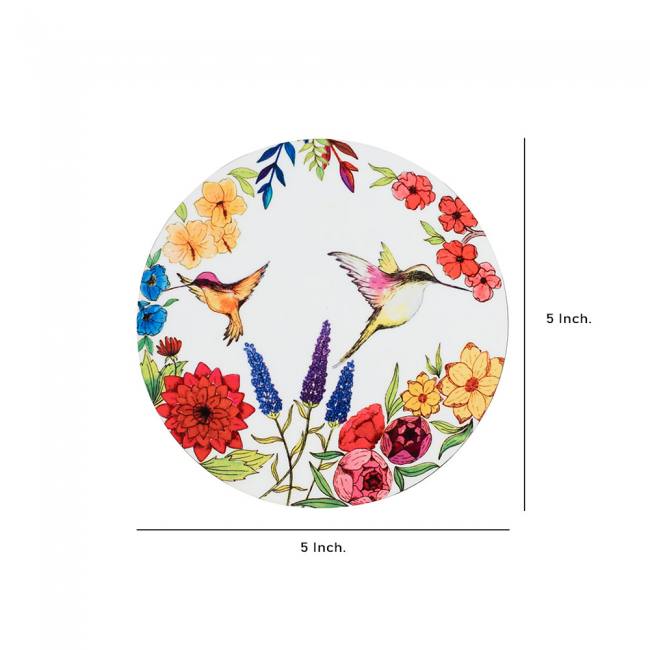 Wooden Coasters (Set of 2) - Humming Bird