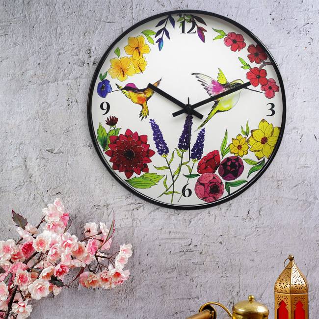 Wall Clock - Humming Bird