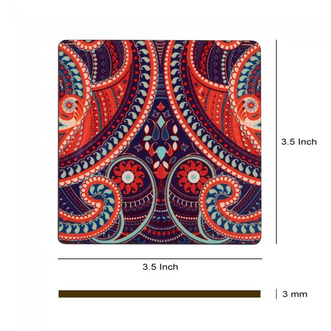 Wooden Coasters - Majestic Paisley