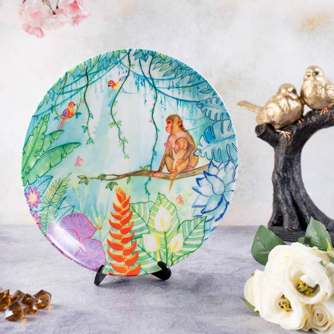 Decorative Wall Plate - JUNGLE SCENES