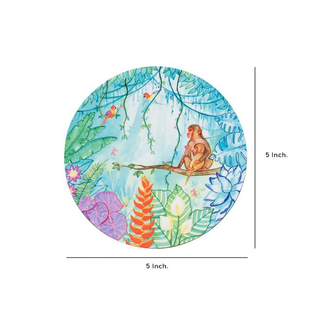 Wooden Coasters (Set of 2) - Tropical Lush